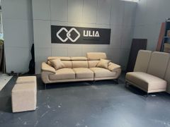 Sofa văng da Perry ba chỗ tựa gật gù