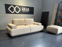Sofa văng da chân thấp