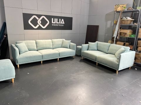 Bộ sofa bọc nỉ hiện đại