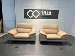 Bộ sofa 4 món bọc da Ý
