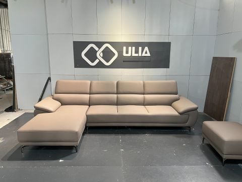 Sofa Góc Perry màu nâu xám