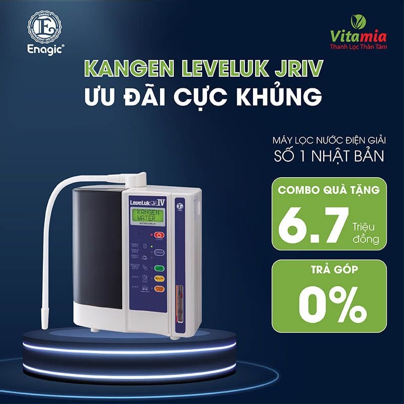  Máy lọc nước Kangen Leveluk JRIV - Sản phẩm mới nhất từ tập đoàn Enagic Nhật Bản 