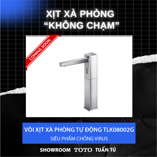 Vòi Xịt Xà Phòng TOTO TLK08002G Tự Động Thân Vừa