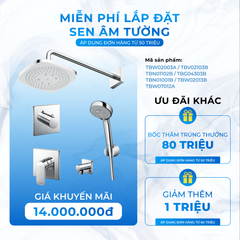 Bộ sen tắm âm tường TBW02003A  TBV02103B  TBN01102B  TBG04303B  TBN01001B  TBW02013B  TBW07012A