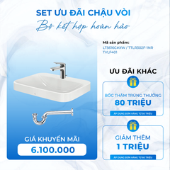 SET Chậu Vòi LT5616C#XW  TTLR302F-1NR  TVLF401