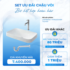 SET Chậu Vòi LT5716#XW  TX116LESV4BR  TVLF401