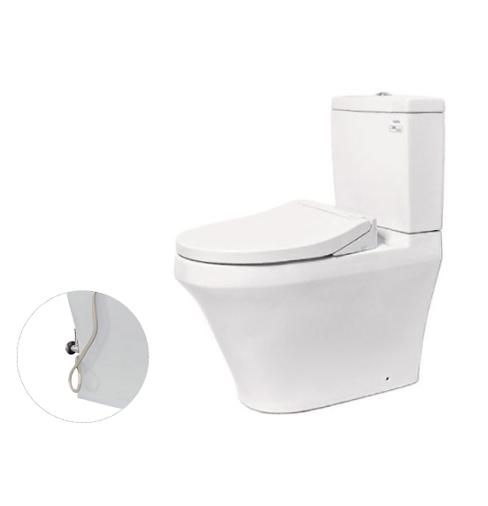 Bàn Cầu TOTO CS948DE2#XW Hai Khối Nắp Cơ