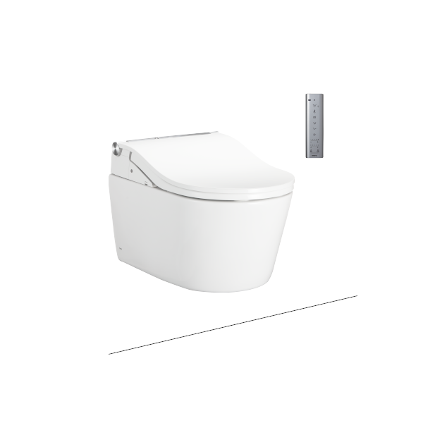 Bàn cầu treo tường dáng chữ D, loại giấu dây CW542HME5UNW1 TCF801CZ#NW1 WH172AT