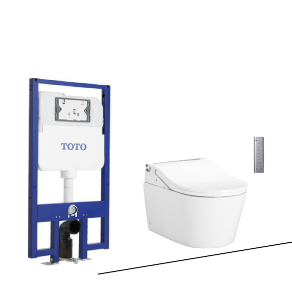 Bàn cầu treo tường dáng vuông, loại giấu dây CW542HME5UNW1 TCF802C2Z#NW1 WH172AAT
