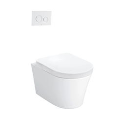 Bồn cầu treo tường giấu dây kèm nắp đóng êm (TC384CVK) - CW553#XW/TC384CVK#W/WH172A