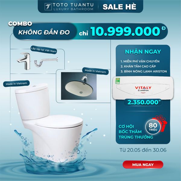 COMBO KHÔNG ĐẮN ĐO (Tặng bình nóng lạnh ARISTON)
