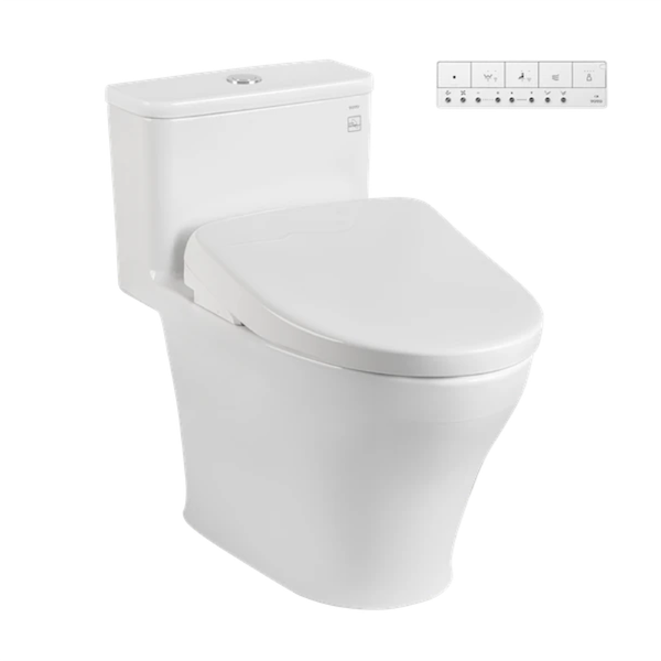 Bồn cầu một khối MS857CDW23 kèm nắp rửa điện tử WASHLET dòng S7 – TCF47360GAA