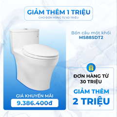 Bồn Cầu TOTO MS885DT2#XW Một Khối Nắp TC393VS