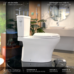 Bồn cầu hai khối CS986GT9 kèm nắp đóng êm