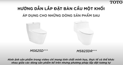 Bồn Cầu TOTO MS625DT8 1 Khối Nắp Êm TC600VS