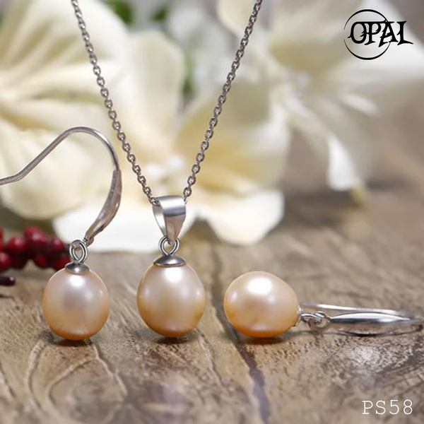  PS58- Bộ trang sức Ngọc Trai OPAL 