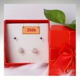  Bộ 2 hoa tai thiết kế trẻ trung chất liệu bạc thương hiệu Opal. 