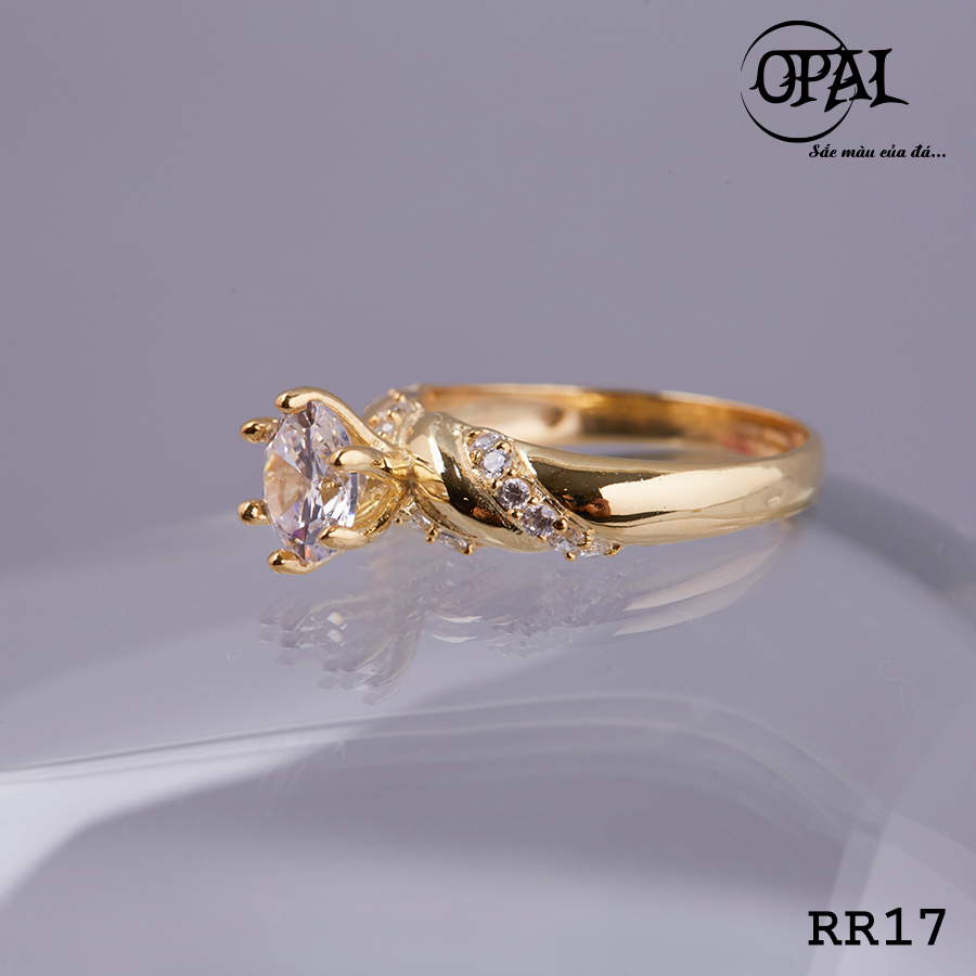  RR17- Nhẫn bạc nữ đính đá Ross OPAL 