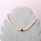  Vòng cổ Choker Ngọc Trai charm Bạc 