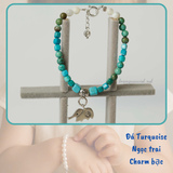  Ưu đãi hấp dẫn-Vòng tay cho bé phối ngọc trai, đá và charm bạc thương hiệu Opal 