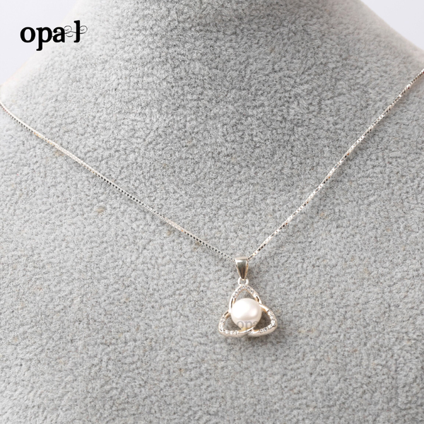  Dây chuyền bạc kèm mặt Ngọc Trai OPAL 