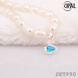  SETP90-Bộ trang sức ngọc trai OPAL 