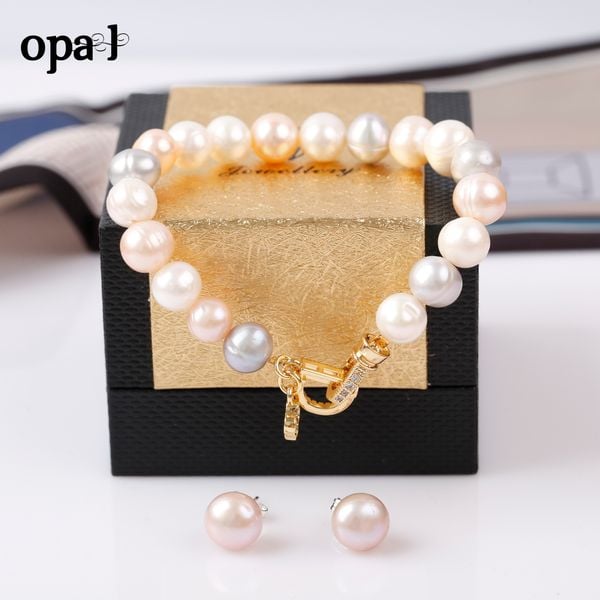  SET VÒNG TAY VÀ HOA TAI NGỌC TRAI THƯƠNG HIỆU OPAL HT2 