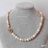  Chuỗi vòng cổ ngọc trai sắc màu tứ quý 8-9 ly 