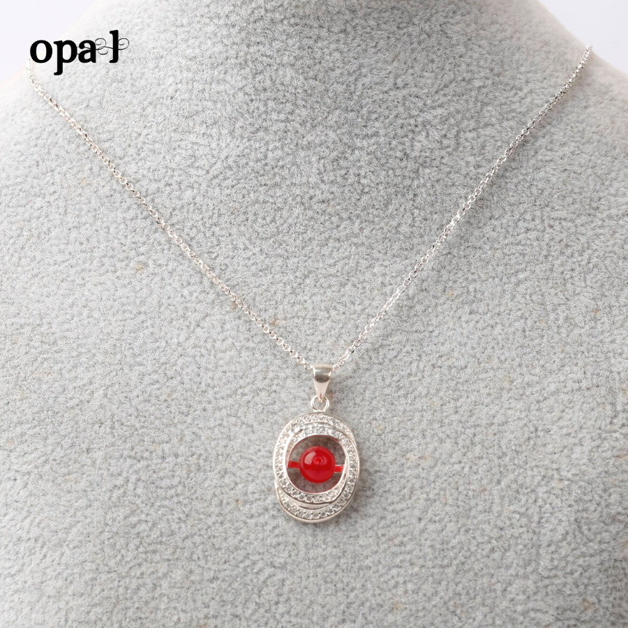  Dây chuyền bạc kèm mặt Ngọc Trai OPAL 