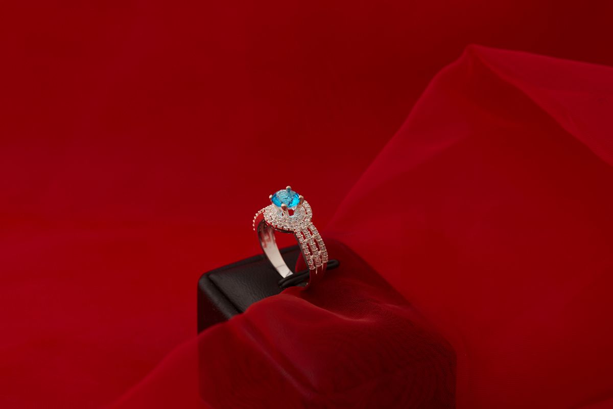  Nhẫn Bạc đính đá Ross thương hiệu Opal 