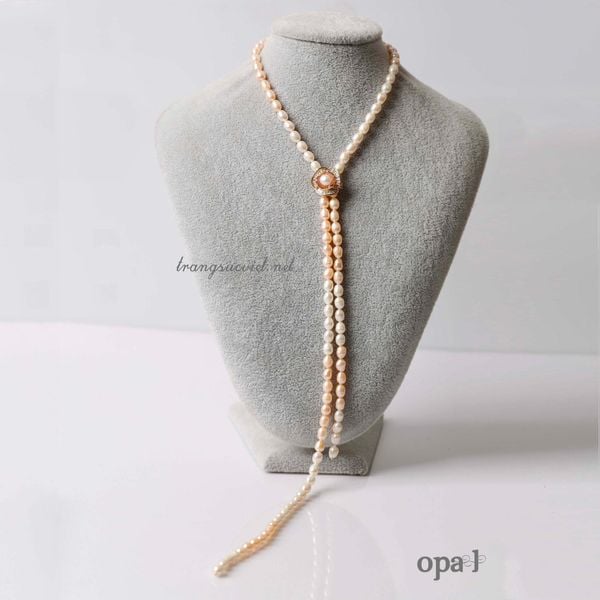  Chuỗi ngọc trai dáng dài phong cách  