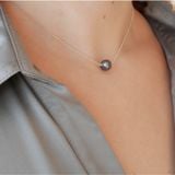  Dây chuyền bạc đính ngọc trai 7li –tinh tế và sang trọng 