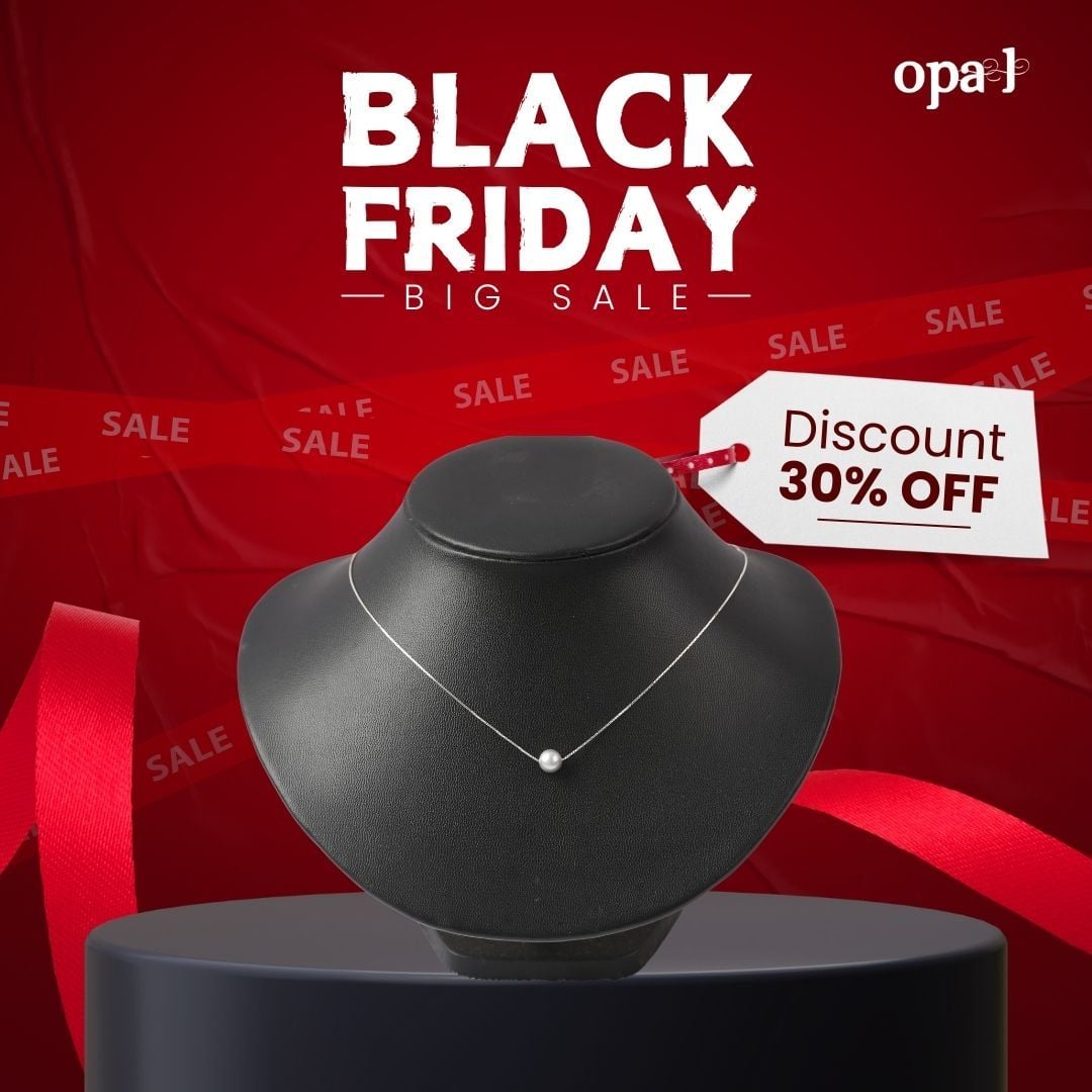  Dây chuyền bạc đính ngọc trai 7li –tinh tế và sang trọng 