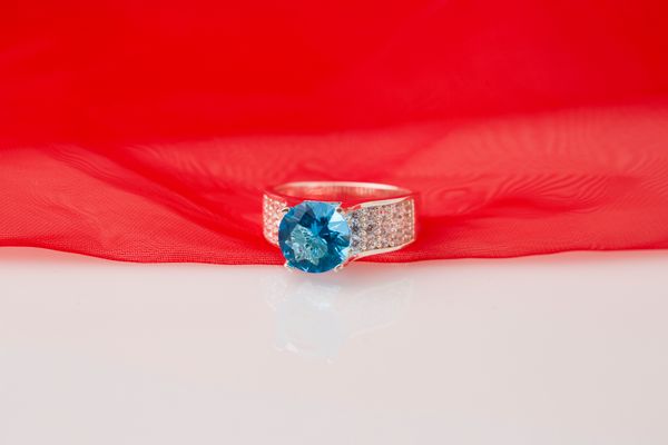  Nhẫn Bạc đính đá Ross thương hiệu Opal 