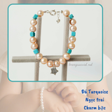  Ưu đãi hấp dẫn-Vòng tay cho bé phối ngọc trai, đá và charm bạc thương hiệu Opal 