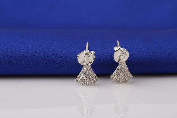  Hoa tai Bạc đính đá Ross phong cách trẻ trung thương hiệu Opal 