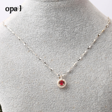  Dây chuyền bạc kèm mặt đá OPAL 