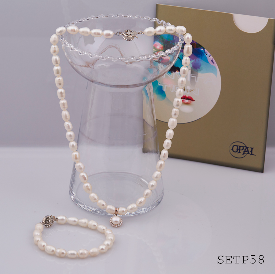  SETP58-Bộ trang sức ngọc trai OPAL 