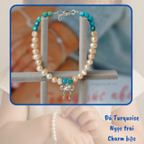  Ưu đãi hấp dẫn-Vòng tay cho bé phối ngọc trai, đá và charm bạc thương hiệu Opal 