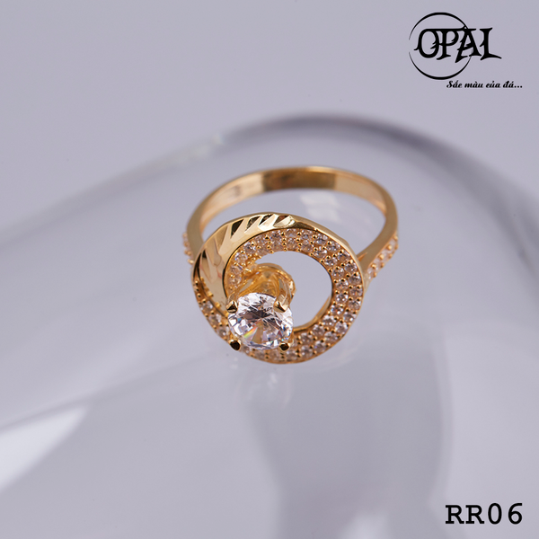  RR06- Nhẫn bạc nữ đính đá Ross OPAL 