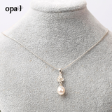  Dây chuyền bạc kèm mặt Ngọc Trai OPAL 