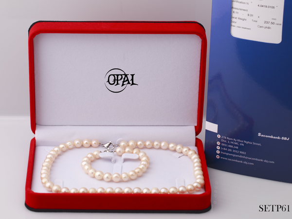  SETP61-Bộ trang sức ngọc trai OPAL 