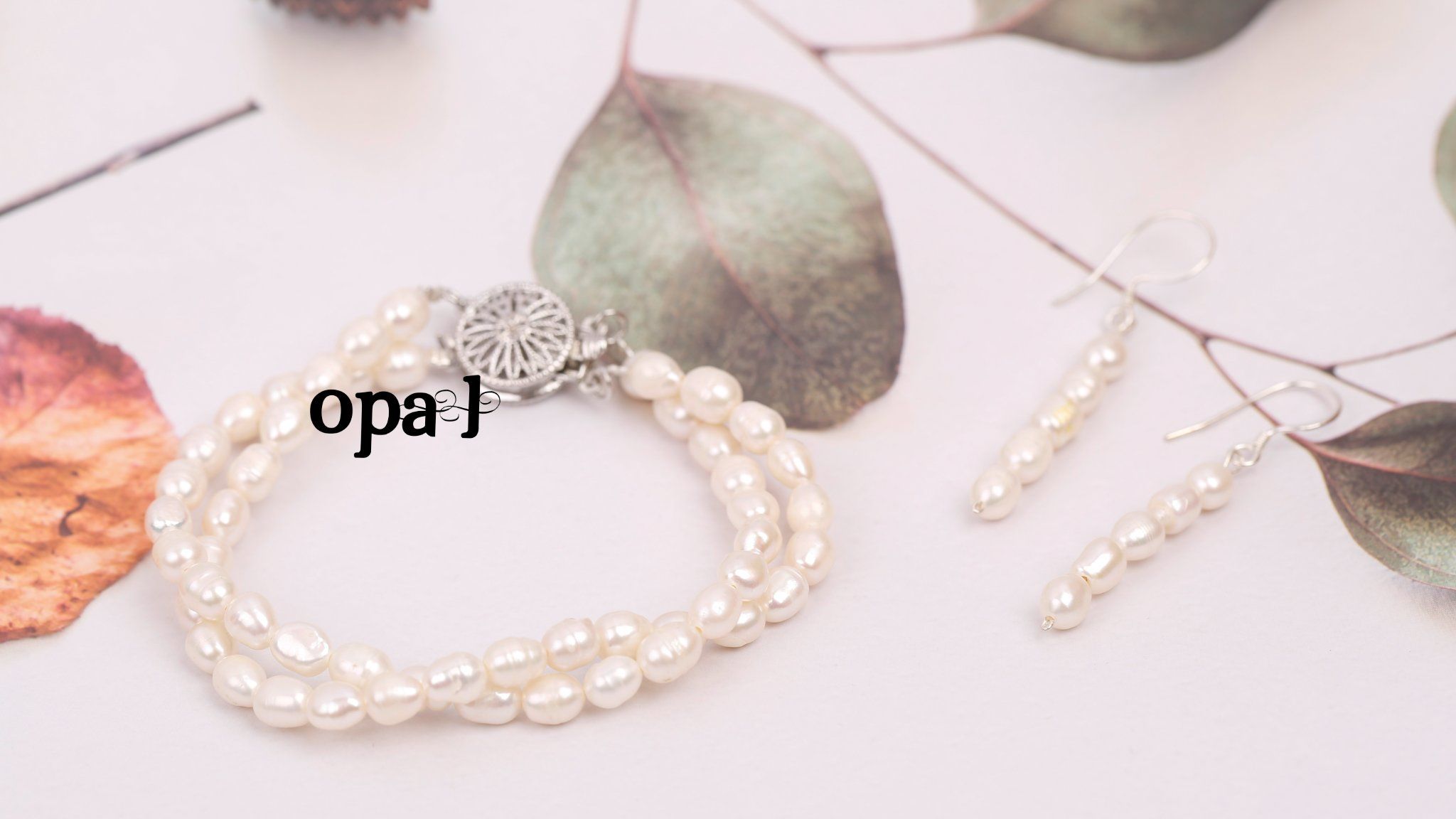  Hoa tai Ngọc trai Opal siêu nữ tính và sang trọng thiết kế từ bạc và Ngọc trai cao cấp 