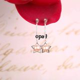  Hoa tai Bạc đính Ngọc trai phong cách trẻ trung thương hiệu Opal 