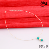  PP29- Dây chuyền bạc kèm mặt Ngọc Trai OPAL 