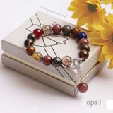 Vòng tay đá tự nhiên charm bạc 
