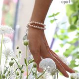  Vòng tay ngọc trai nhí mặt đồng hồ 