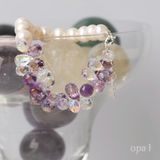  Vòng tay ngọc trai kết hợp đá thạch anh 