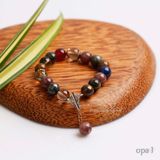  Vòng tay đá tự nhiên charm bạc 