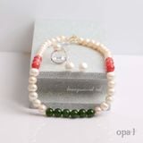  Bộ trang sức ngọc trai kết hợp đá tự nhiên 